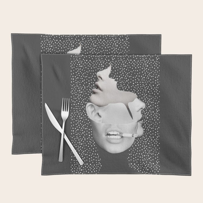 collage art / Faces 2 Placemat Gallery Image 1