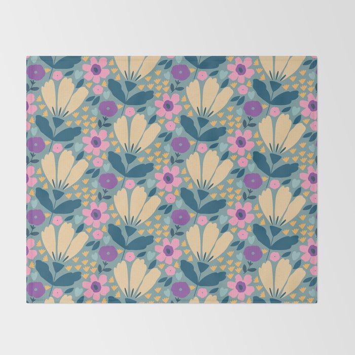 Pretty Bloom - Spring Vibe Throw Blanket Gallery Image 2