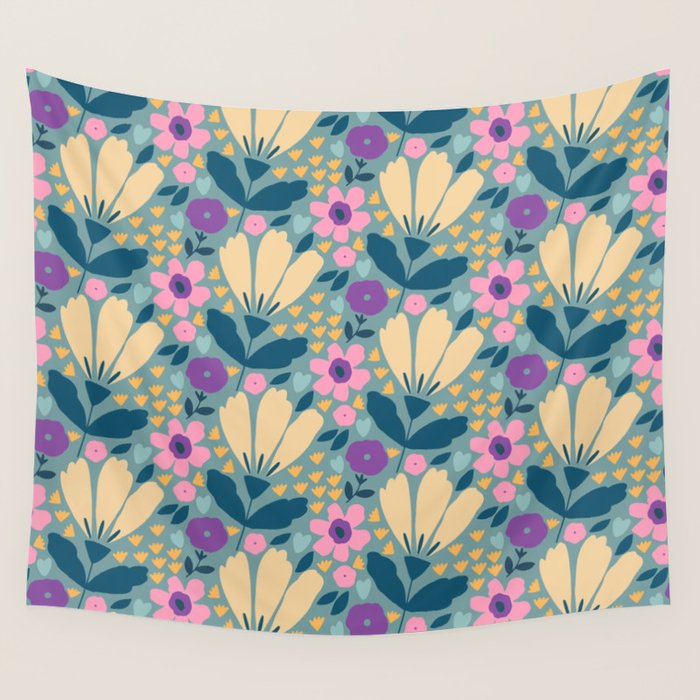 Pretty Bloom - Spring Vibe Wall Tapestry Gallery Image 4