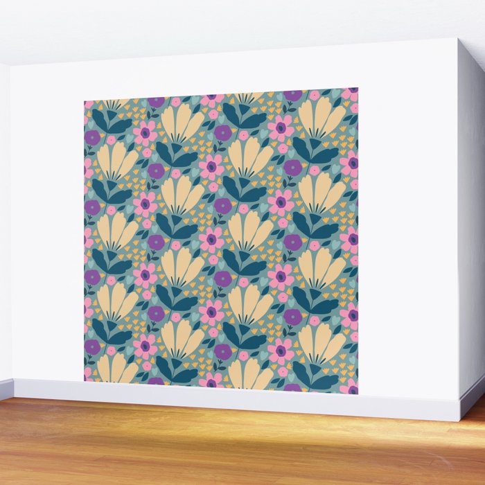 Pretty Bloom - Spring Vibe Wall Mural Gallery Image 2