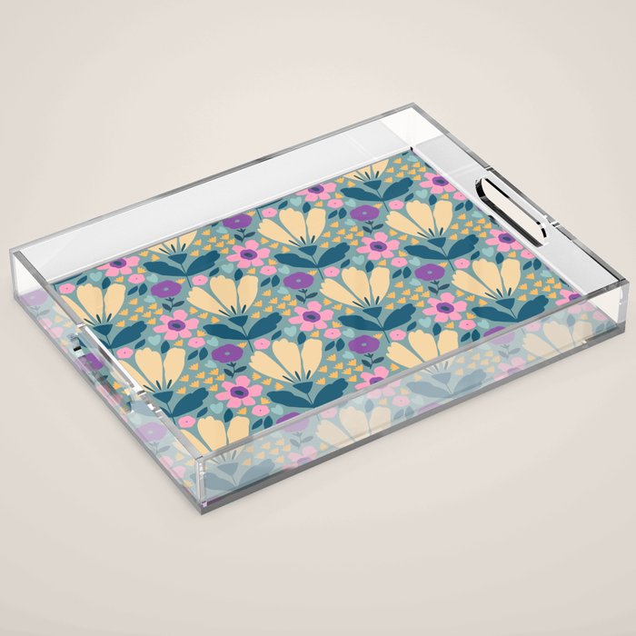 Pretty Bloom - Spring Vibe Acrylic Tray Gallery Image 1