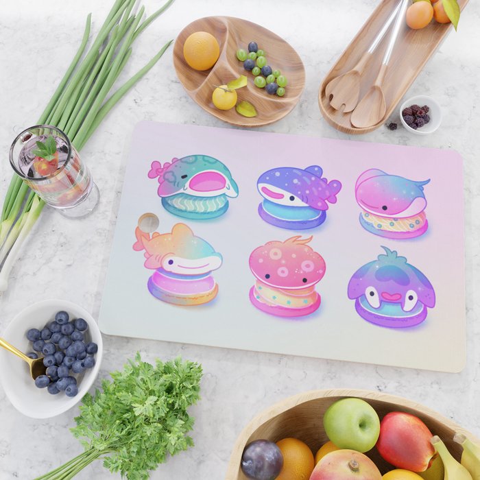 Sea macaron Cutting Board Gallery Image 2