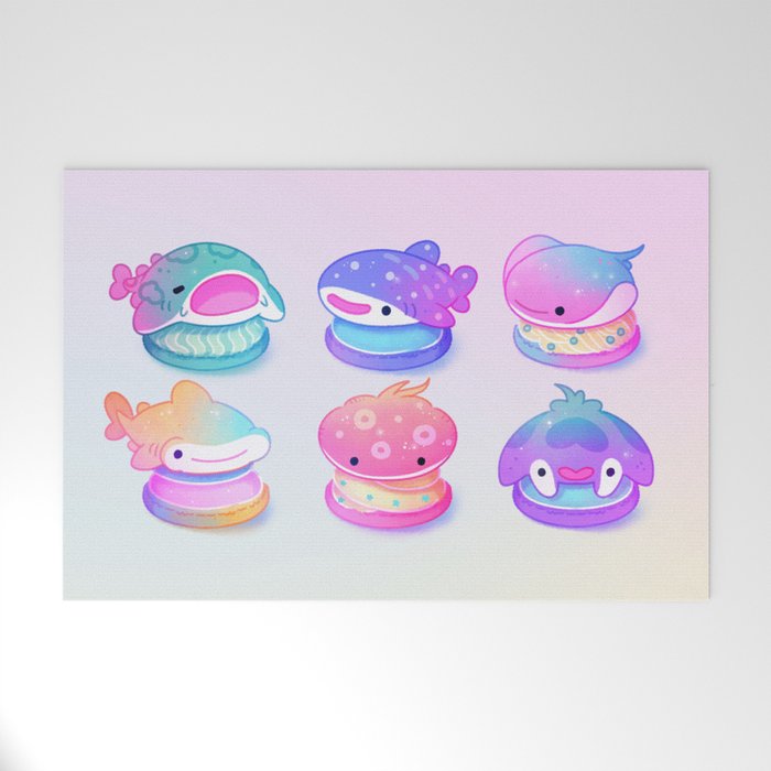 Sea macaron Welcome Mat Gallery Image 1