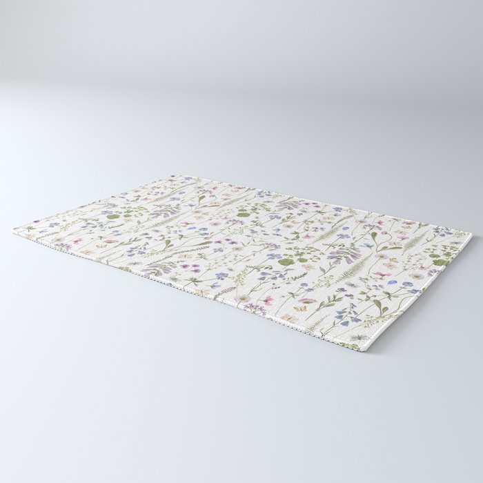 Hygge Summer Wildflowers Meadow Rug Gallery Image 3