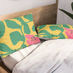Midcentury Hibiscus 2 Pillow Sham Gallery Image 2
