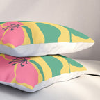 Midcentury Hibiscus 2 Pillow Sham Gallery Image 3