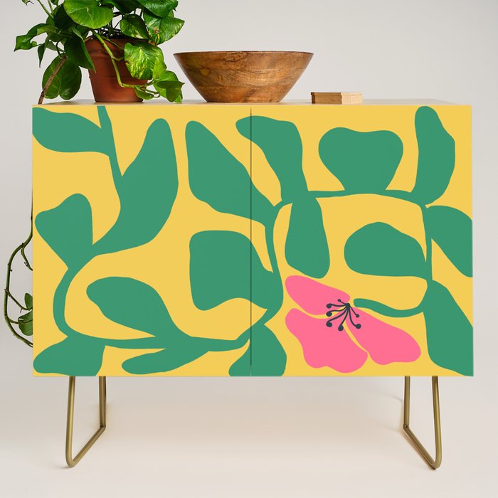 Midcentury Hibiscus 2 Credenza Gallery Image 1