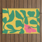 Midcentury Hibiscus 2 Outdoor Rug Gallery Image 1