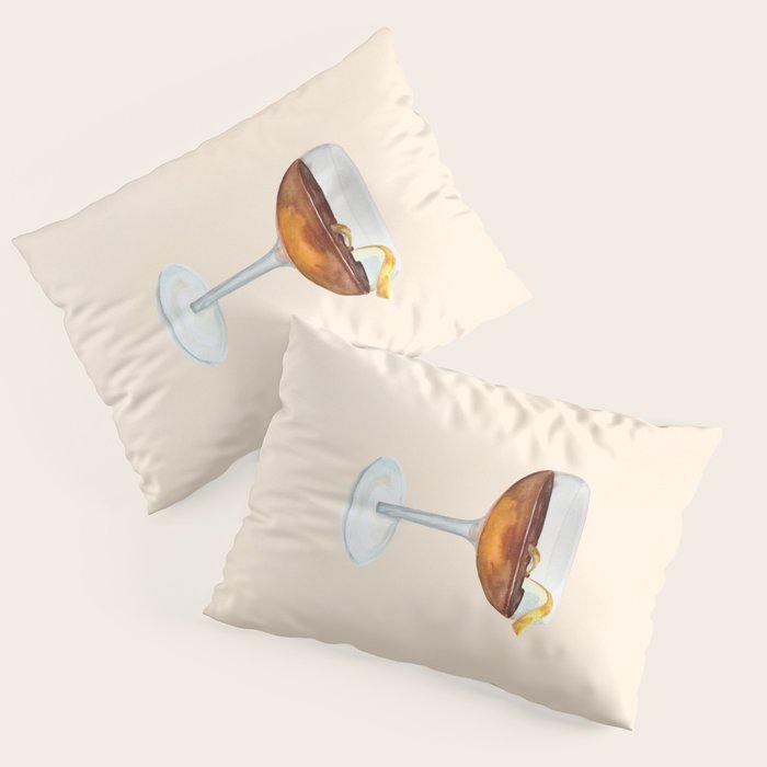 Espresso Martini: Retro Classic Cocktail 04 Pillow Sham Gallery Image 1