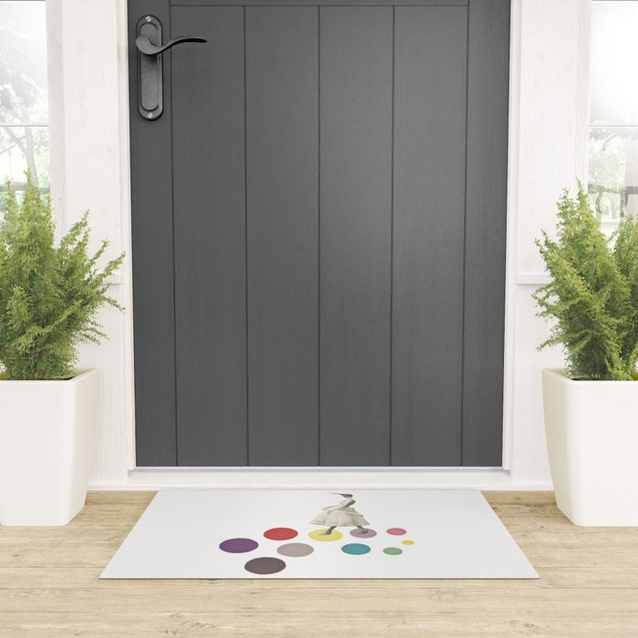 Bird Lady Welcome Mat Gallery Image 3
