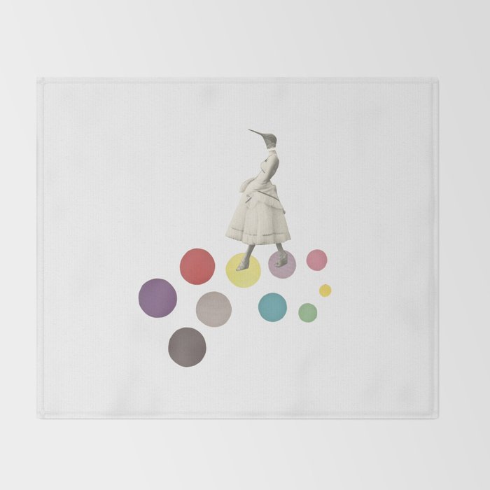 Bird Lady Throw Blanket Gallery Image 2