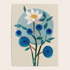 Stylized Lotus Flower Art Poster Gallery Image 4