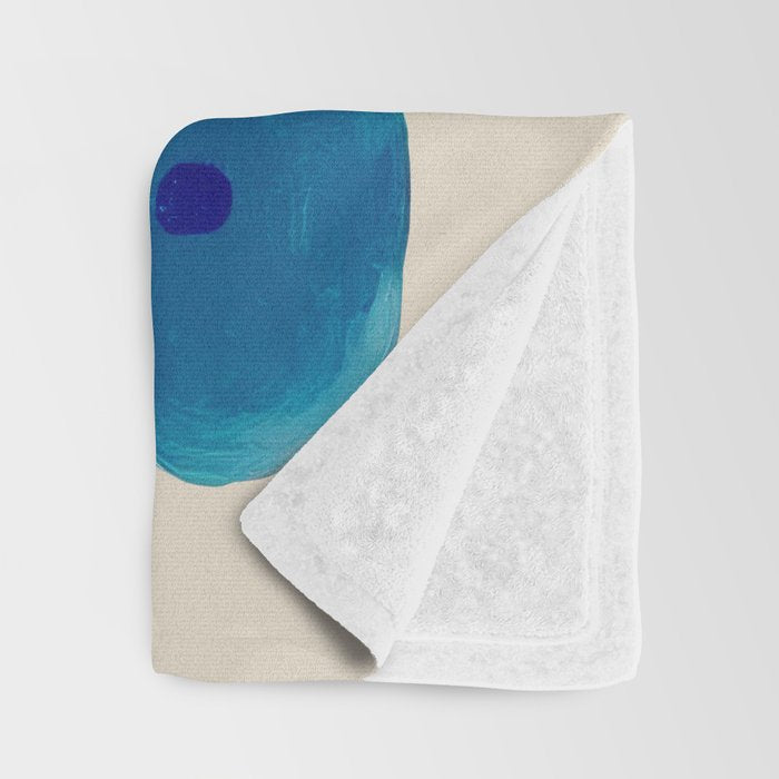 Stylized Lotus Flower Art Throw Blanket Gallery Image 3