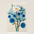 Stylized Lotus Flower Art Stationery Card Gallery Image 2