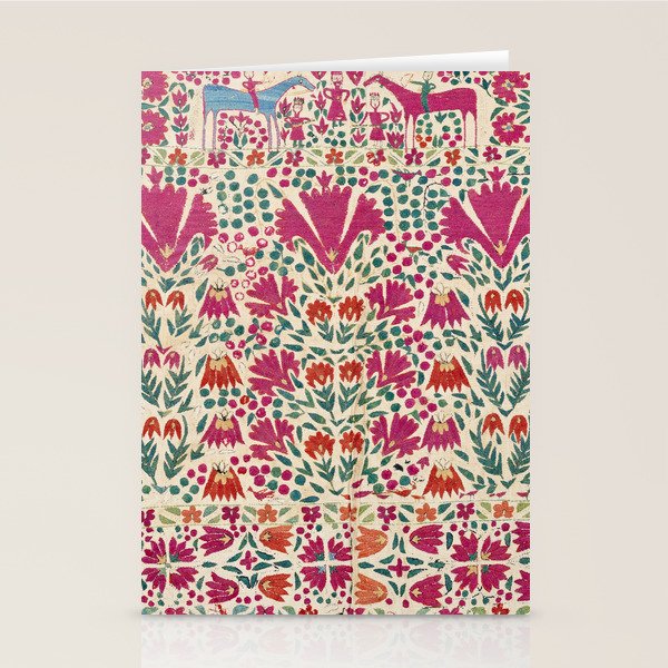 Tekke Asmalyk Embroidered Trapping Print Stationery Card Gallery Image 1