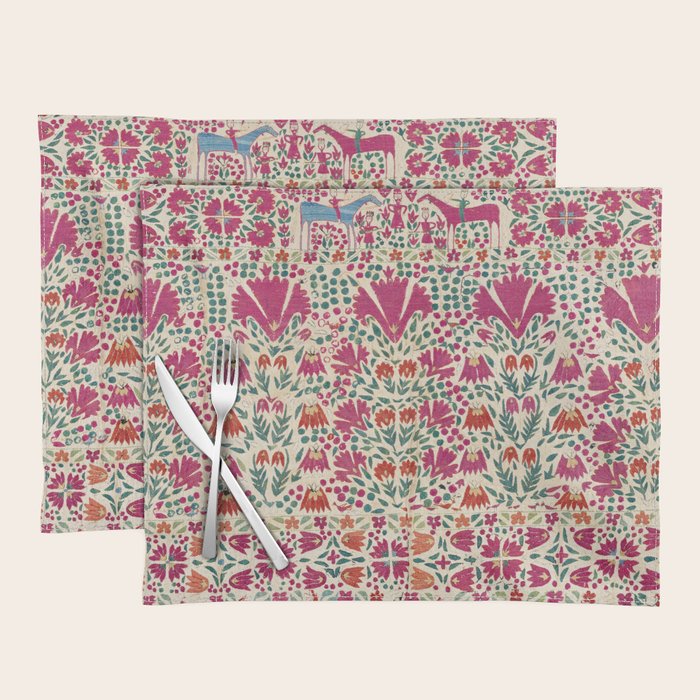 Tekke Asmalyk Embroidered Trapping Print Placemat Gallery Image 1