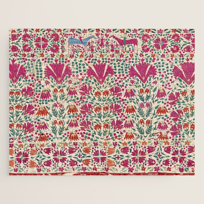 Tekke Asmalyk Embroidered Trapping Print Jigsaw Puzzle Gallery Image 1