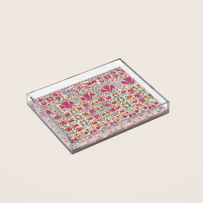 Tekke Asmalyk Embroidered Trapping Print Acrylic Tray Gallery Image 2