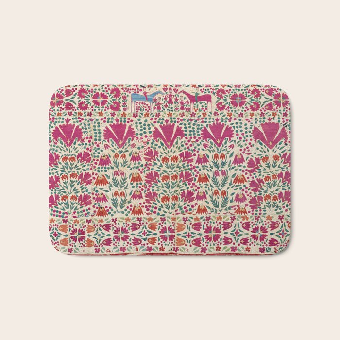 Tekke Asmalyk Embroidered Trapping Print Bath Mat Gallery Image 1
