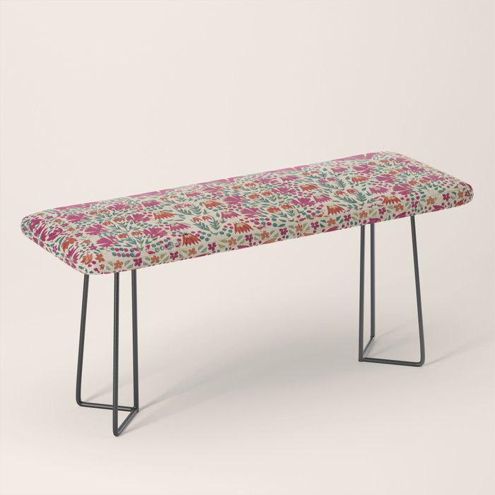 Tekke Asmalyk Embroidered Trapping Print Bench Gallery Image 1