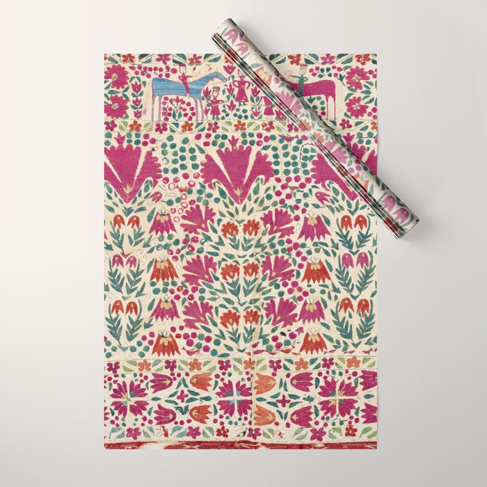 Tekke Asmalyk Embroidered Trapping Print Wrapping Paper Gallery Image 1
