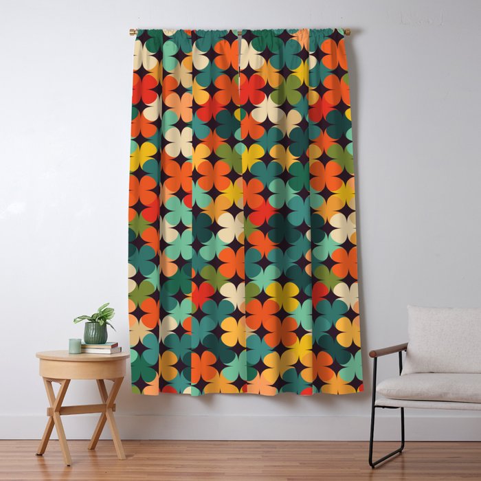 Lucky Clover Window Curtain Gallery Image 1