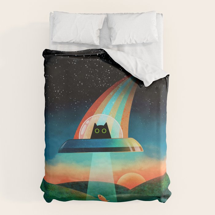 The Purrfect Alien Duvet Cover Gallery Image 6