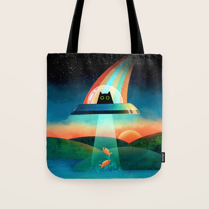 The Purrfect Alien Tote Bag Gallery Image 1