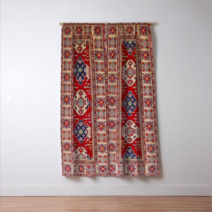 Red Forest Path Window Curtain Gallery Image 3