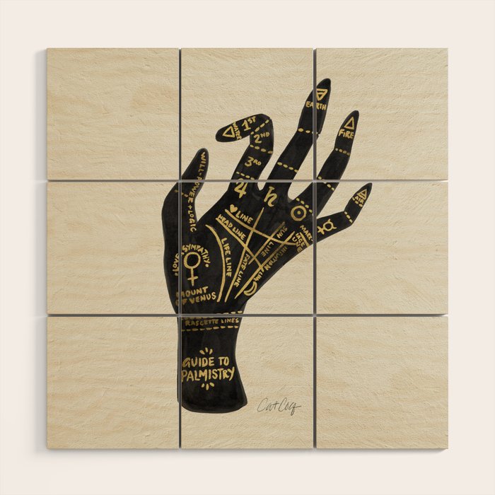 Palmistry Wood Wall Art Gallery Image 1