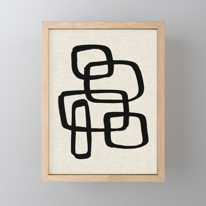 Retro Ink Mini Art Print Gallery Image 1