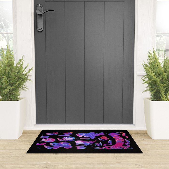 Stabby marine life Welcome Mat Gallery Image 3