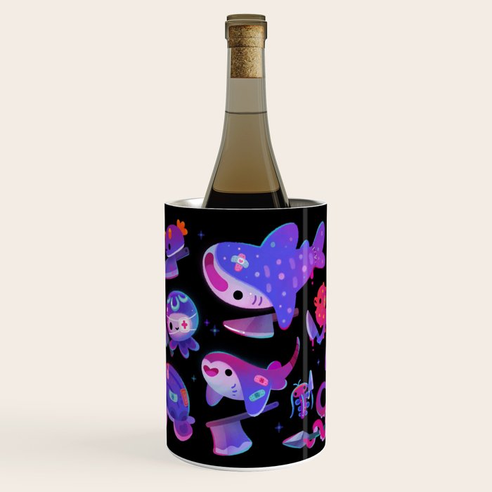 Stabby marine life Wine Chiller Gallery Image 1