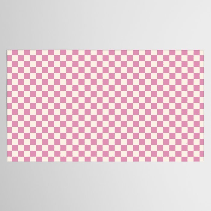 Checked - Bubblegum Tablecloth Gallery Image 2
