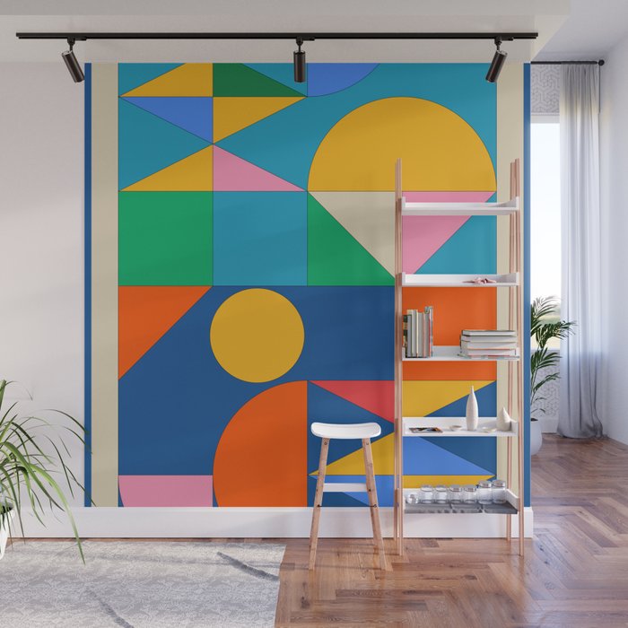 Geometric Shapes 241 Wall Mural Gallery Image 1