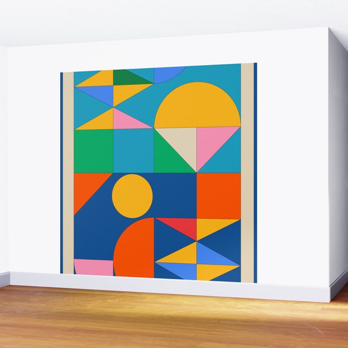 Geometric Shapes 241 Wall Mural Gallery Image 2