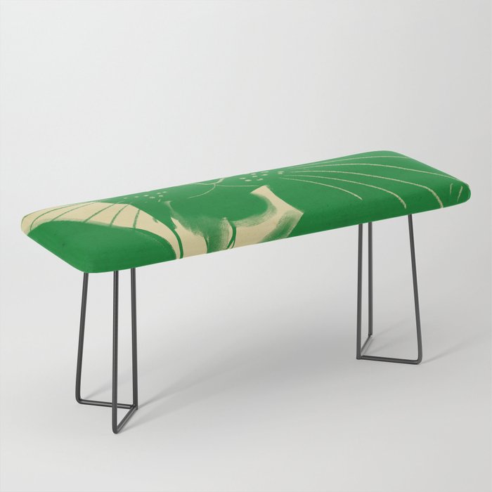 Minimalist Green Cat 2 Bench Gallery Image 1