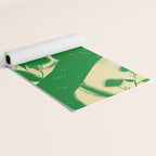 Minimalist Green Cat 2 Yoga Mat Gallery Image 2