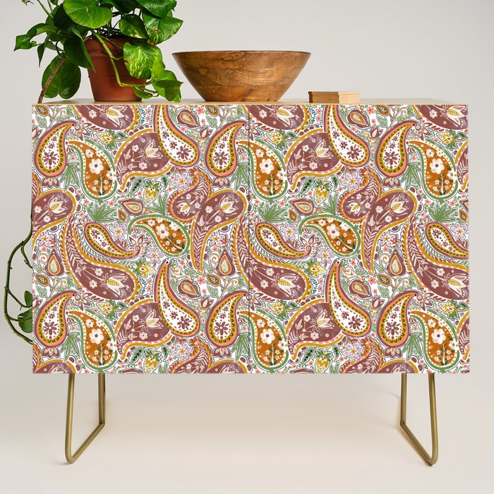 Rustic Paisley Delight Credenza Gallery Image 1