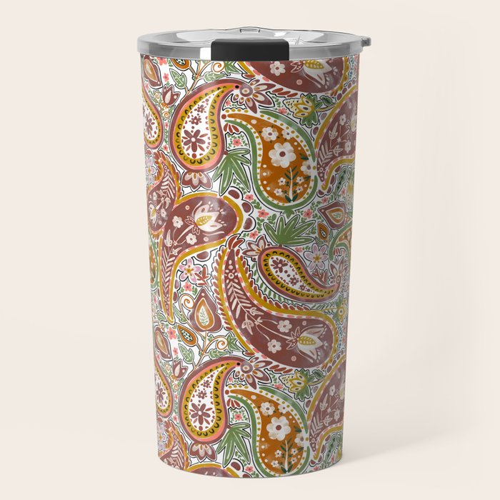 Rustic Paisley Delight Travel Mug Gallery Image 1
