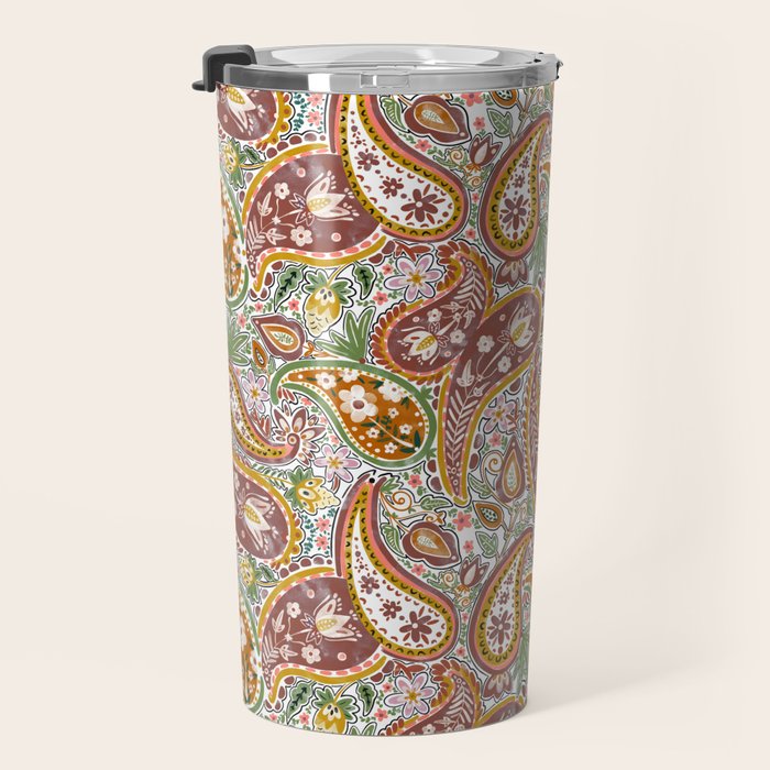 Rustic Paisley Delight Travel Mug Gallery Image 3