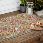 Rustic Paisley Delight Outdoor Rug Gallery Image 2