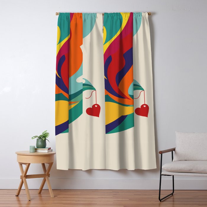 Love Message Window Curtain Gallery Image 5