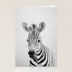 Baby Zebra - Black & White Stationery Card Gallery Image 2