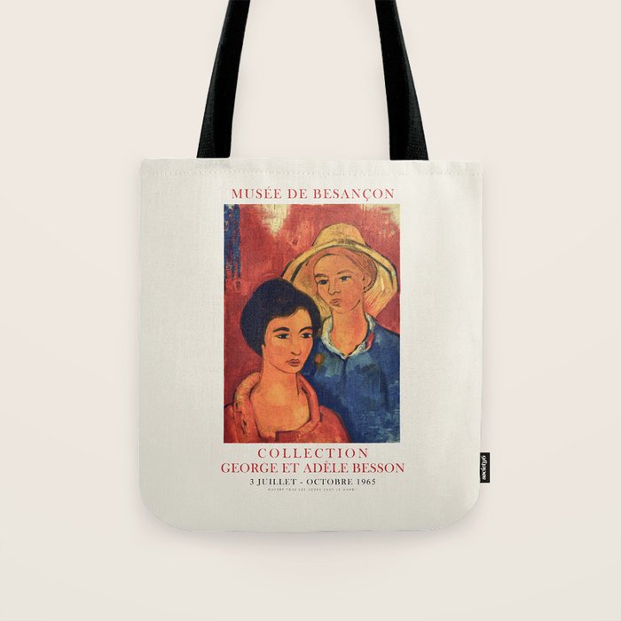 Vintage Exhibition Poster - George and Edele Besson Collection, 1965 Tote Bag Gallery Image 1