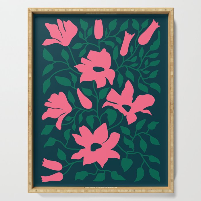 Flowers & Branches: Night Edition Serving Tray Gallery Image 1