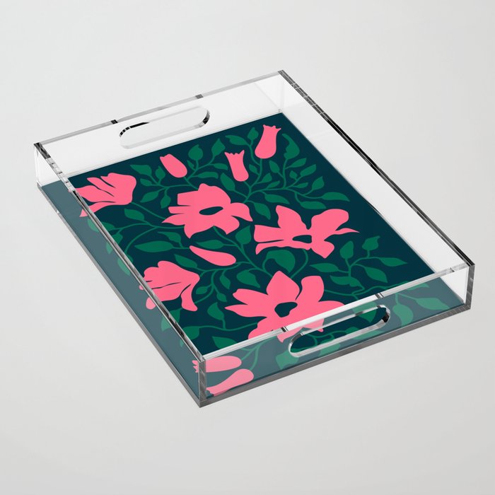 Flowers & Branches: Night Edition Acrylic Tray Gallery Image 1