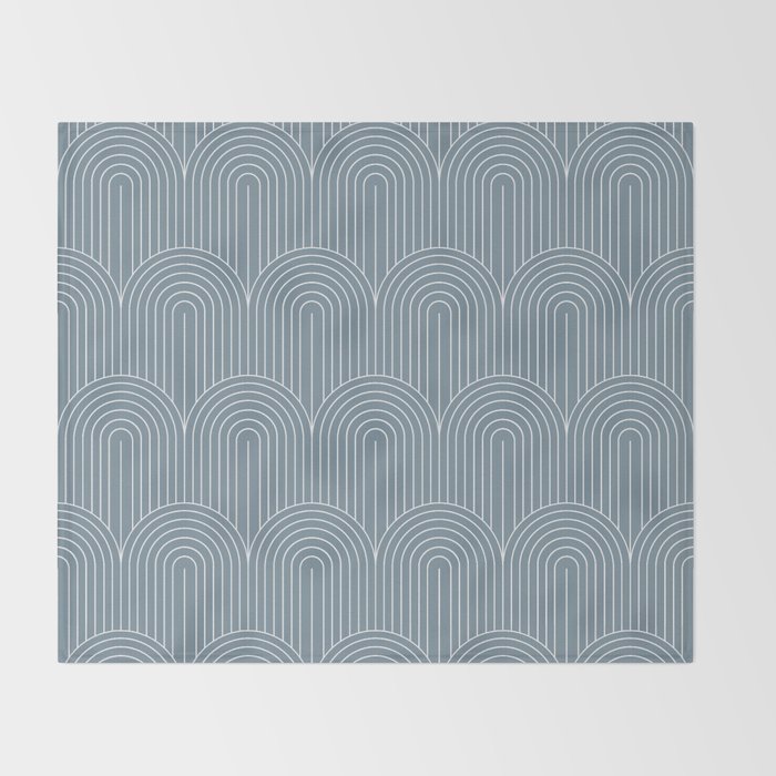 Art Deco Arch Pattern XLI Throw Blanket Gallery Image 2