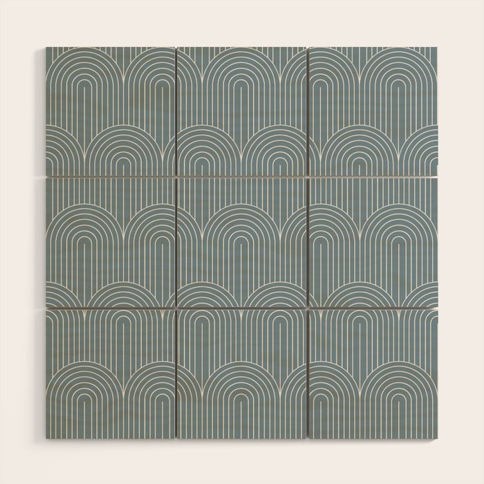 Art Deco Arch Pattern XLI Wood Wall Art Gallery Image 1