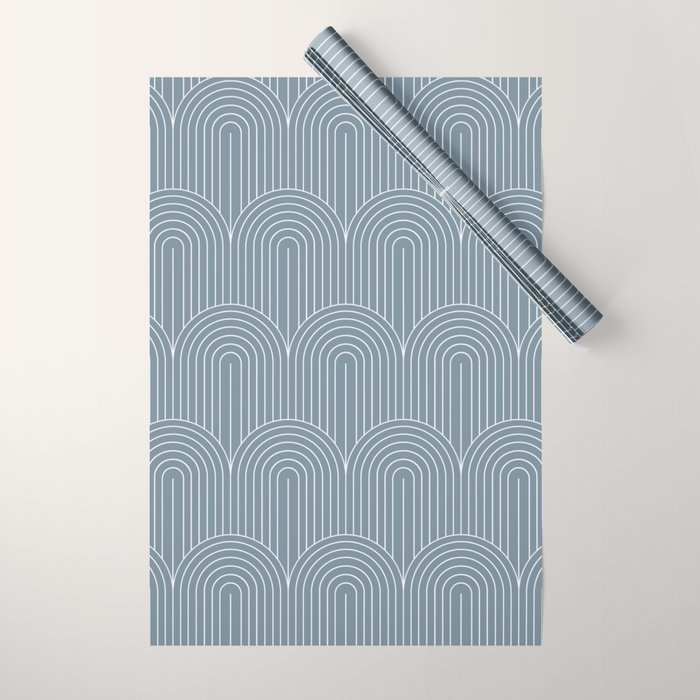 Art Deco Arch Pattern XLI Wrapping Paper Gallery Image 1